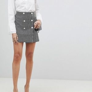 ASOS Tall Striped Mini Skirt